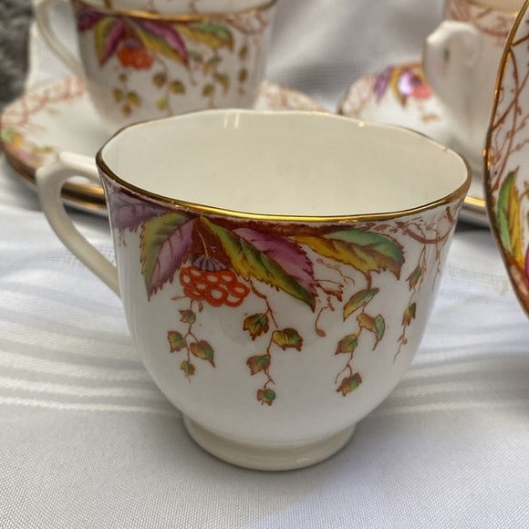 6 Royal Albert cups and saucers 1930 “Virginia”. RARE - Picture 5 of 16